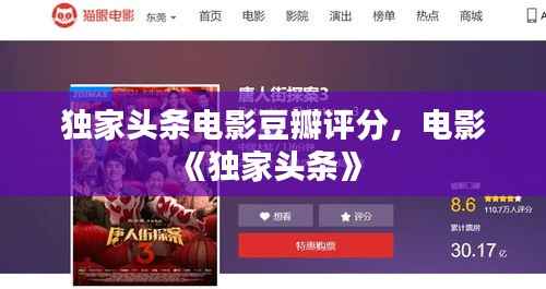 独家头条电影豆瓣评分,电影《独家头条》