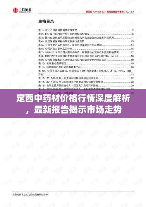 定西中药材价格行情深度解析,最新报告揭示市场走势